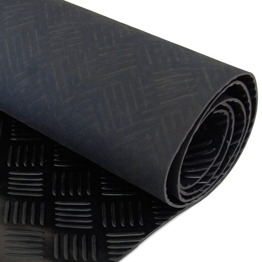 Bar Pattern Rubber Flooring Heavy Duty Matting (3mm Thick)