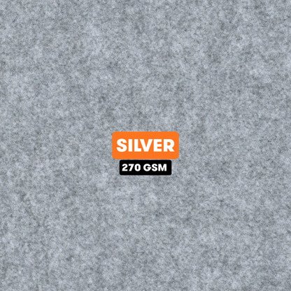 Silver 4-Way Stretch Carpet Lining (270 GSM)