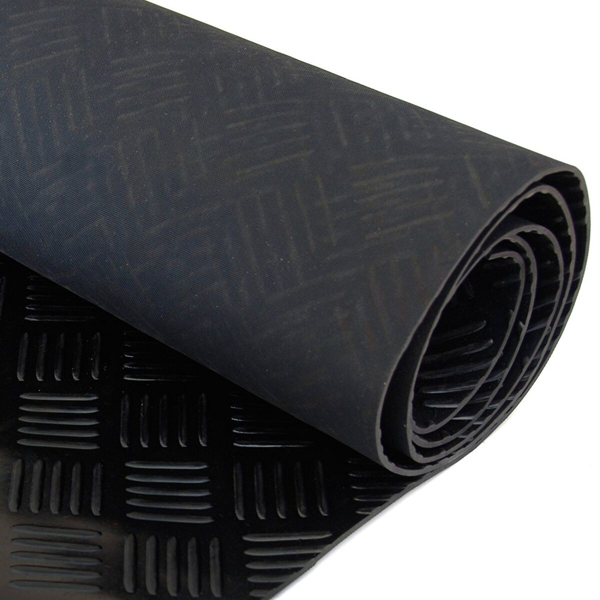 Bar Pattern Rubber Flooring Heavy Duty Matting (3mm Thick)