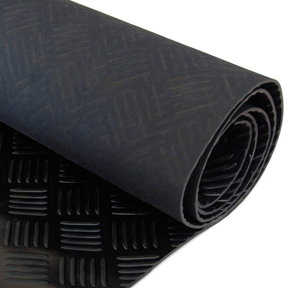 Bar Pattern Rubber Flooring Heavy Duty Matting (3mm Thick)