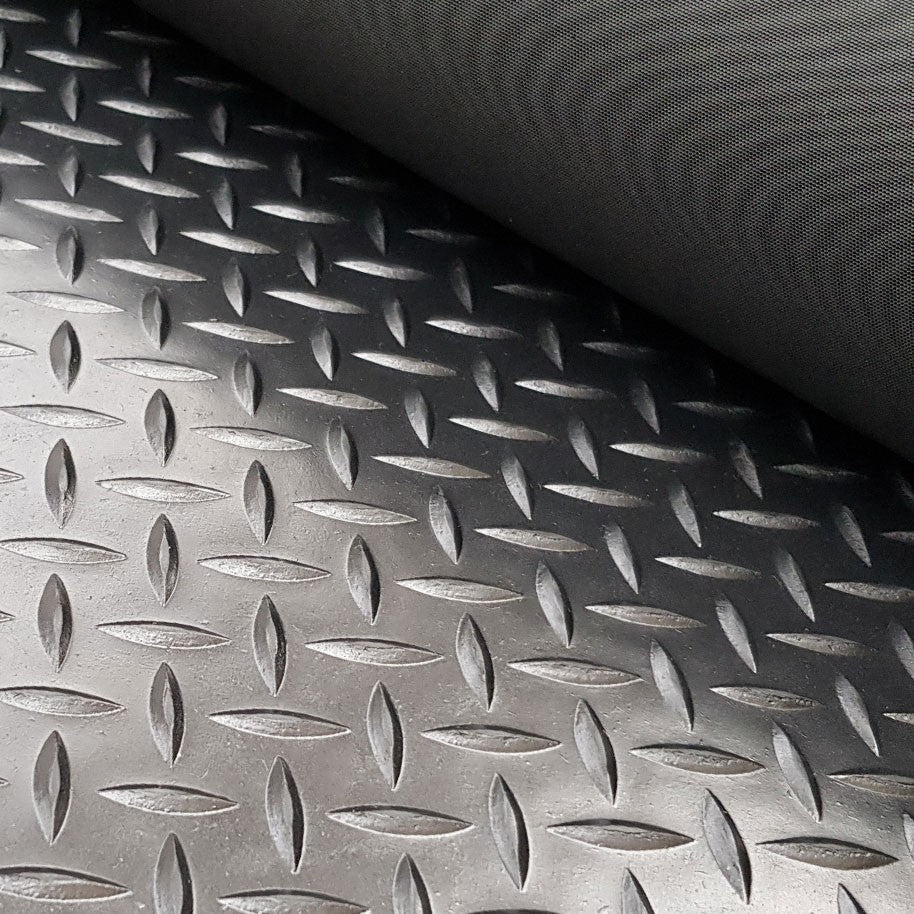 Checker Pattern Rubber Flooring Matting Rolls (3mm)