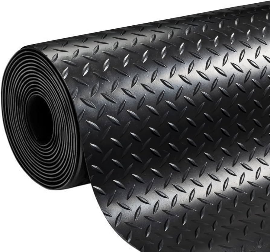 Checker Pattern Rubber Flooring Matting Rolls (3mm)