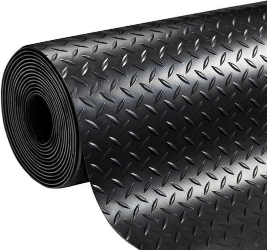 Checker Pattern Rubber Flooring Matting Rolls (3mm)