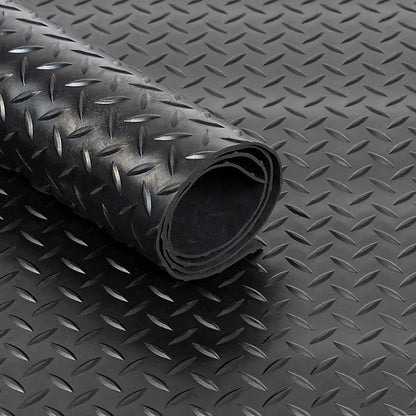 Checker Pattern Rubber Flooring Matting Rolls (3mm)