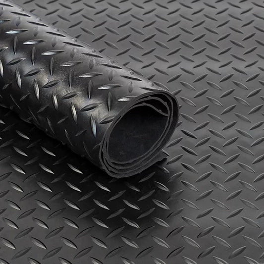 Checker Pattern Rubber Flooring Matting Rolls (3mm)