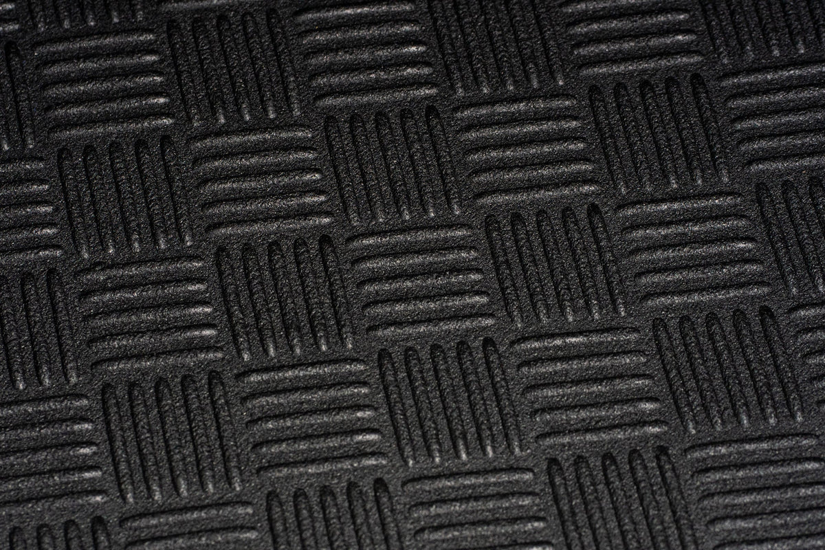 Example mat finish — check vehicle fitment — Toyota Hi-Ace 83 Van Rear Section Floor Mats