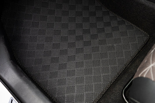 Example mat finish — check vehicle fitment — Toyota Hi-Ace 83 Van Rear Section Floor Mats