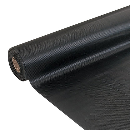 Ribbed Pattern Rubber Flooring Matting Rolls (3mm)