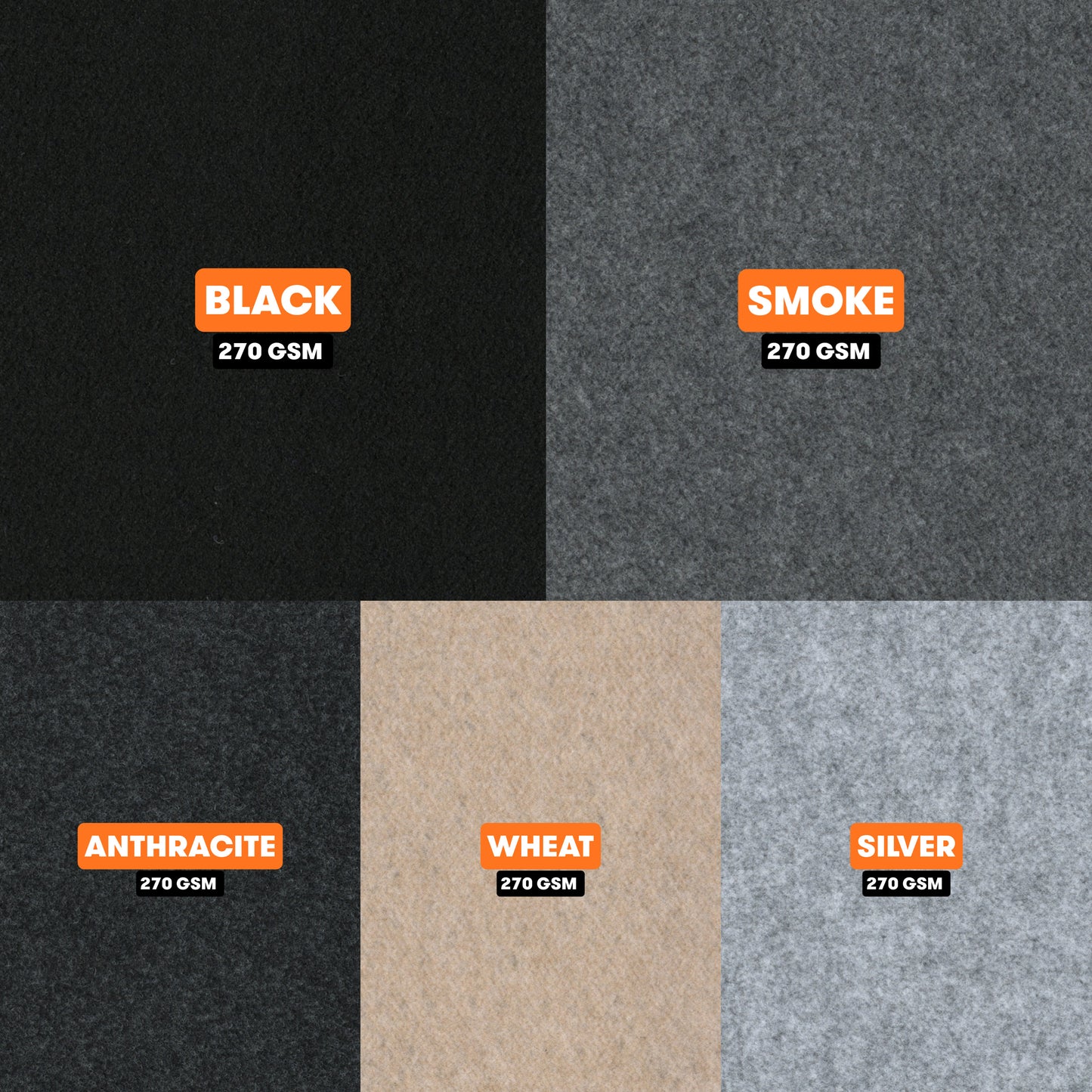 Sample Standard 4-Way Stretch Carpet Lining (270 GSM)