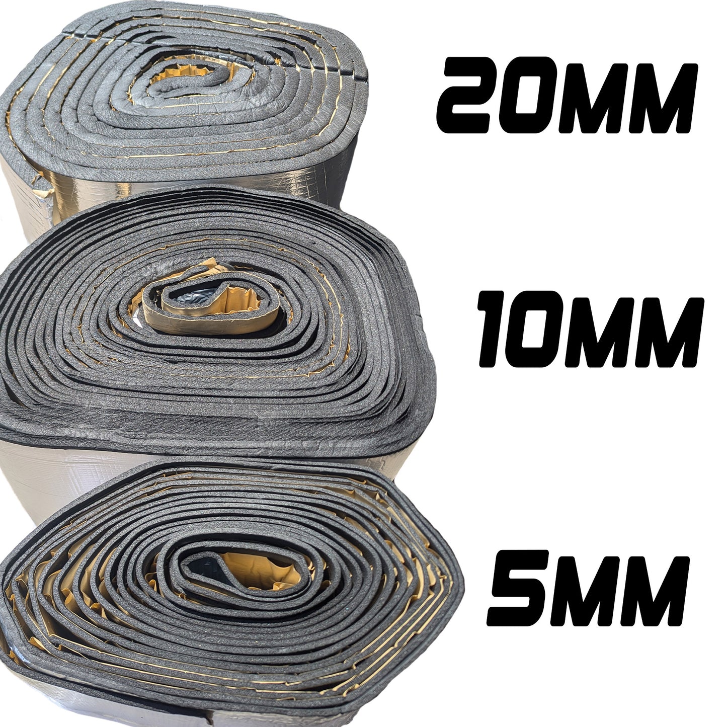 Self-Adhesive Thermal Insulation Foil & Foam (1m x 10m)