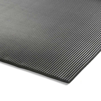 Ribbed Pattern Rubber Flooring Matting Rolls (3mm)