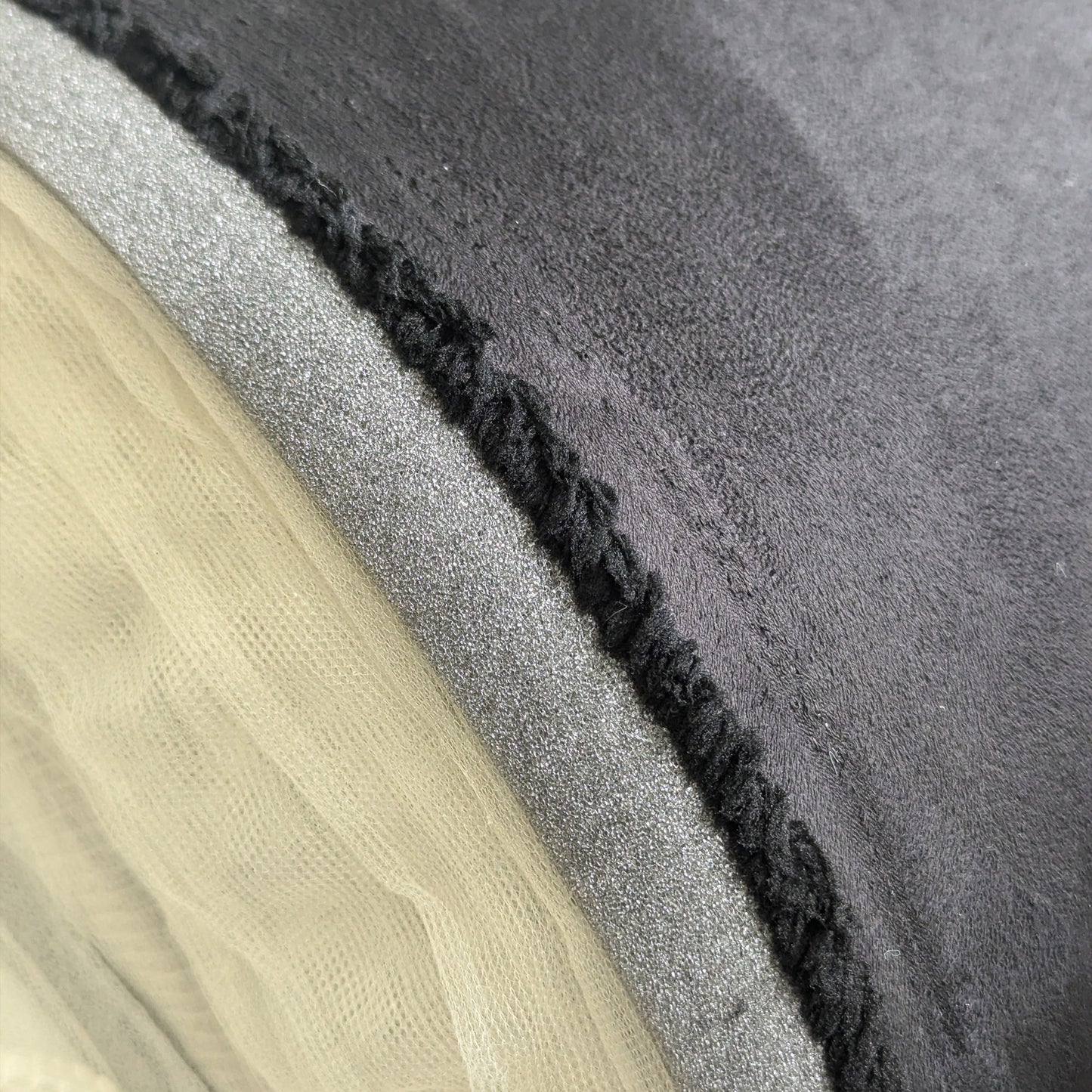 Dark Grey Suede Flexible Stretch Lining Fabric