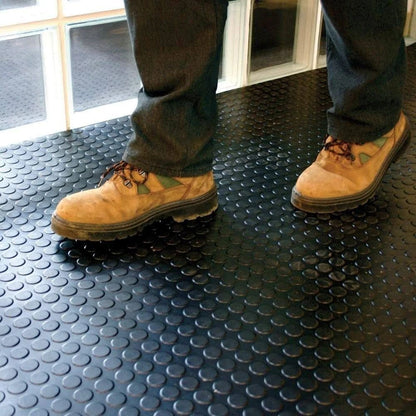 Coin Pattern Rubber Flooring Matting Roll (3mm)